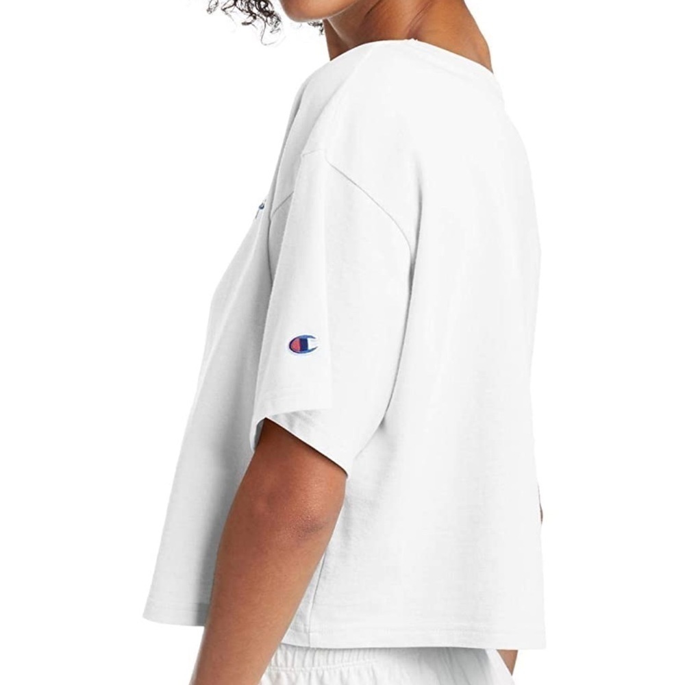Champion Women's Heritage Cropped Tee, Left Chest - Picture 2 of 5